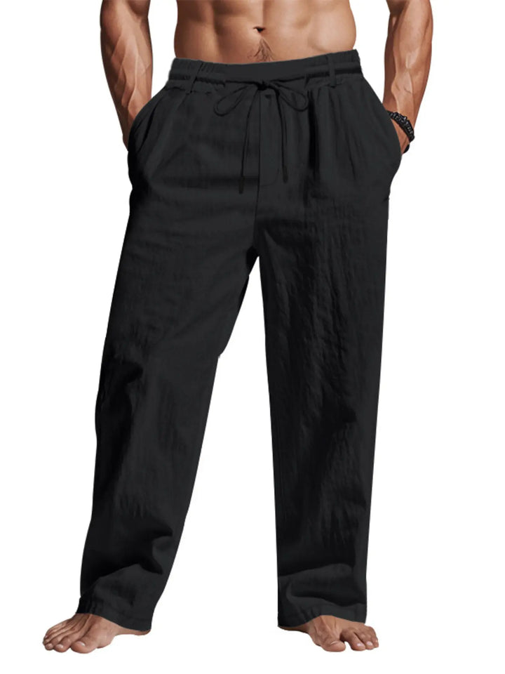 Men's Relaxed Drawstring Pants with Pockets