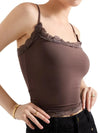 Slightly stretchy lace camisole for women