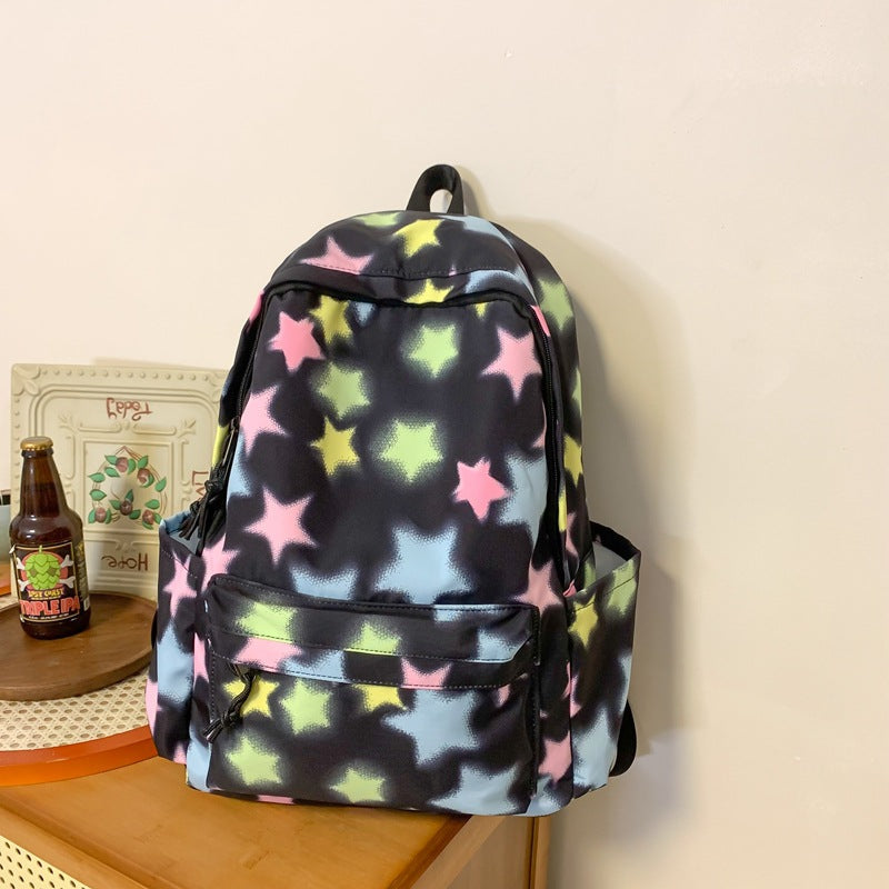 Sweet High-Capacity School Backpack for Girls - Oxford Cloth Student Bag