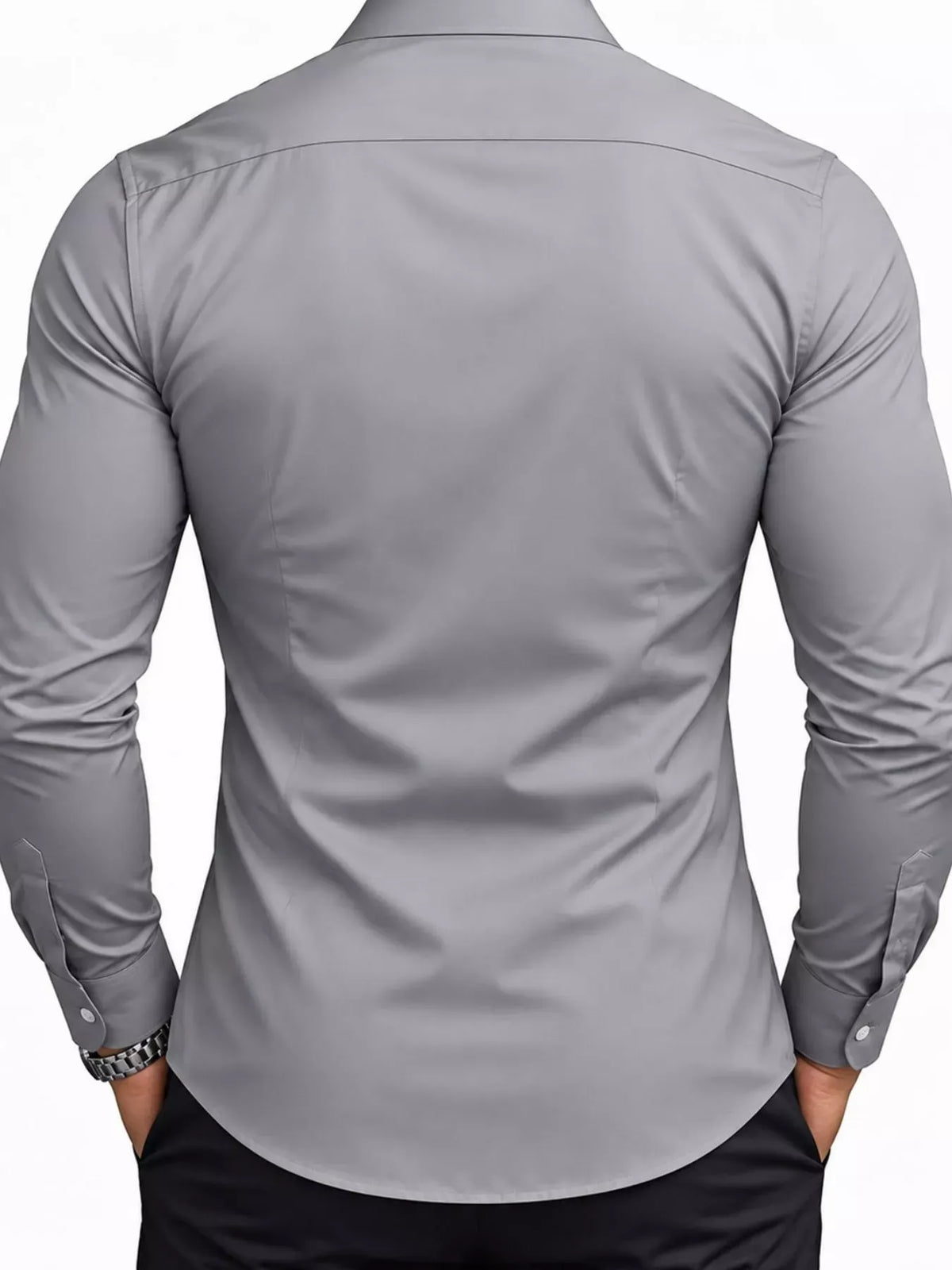Men's Slim-Fit Long-Sleeve Button-Down Shirt — photo 3