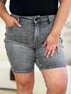 Judy Blue Camden High-Rise Washed Denim Shorts — product view 9