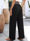 Marais Crochet Trim Tie Waist Wide-Leg Pants — product view 7