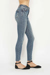 Judy Blue Dakota Tummy-Control Vintage Wash Distressed-Hem Skinny Jeans — product view 5