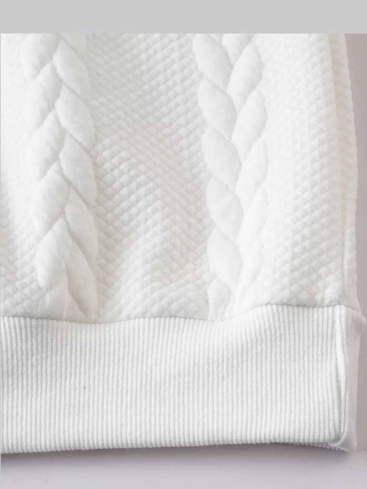 Men's Cable-Knit Quarter-Zip Sweatshirt — photo 4