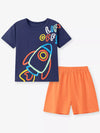 Moonbeam Rocket T-Shirt & Shorts Set — product view 2