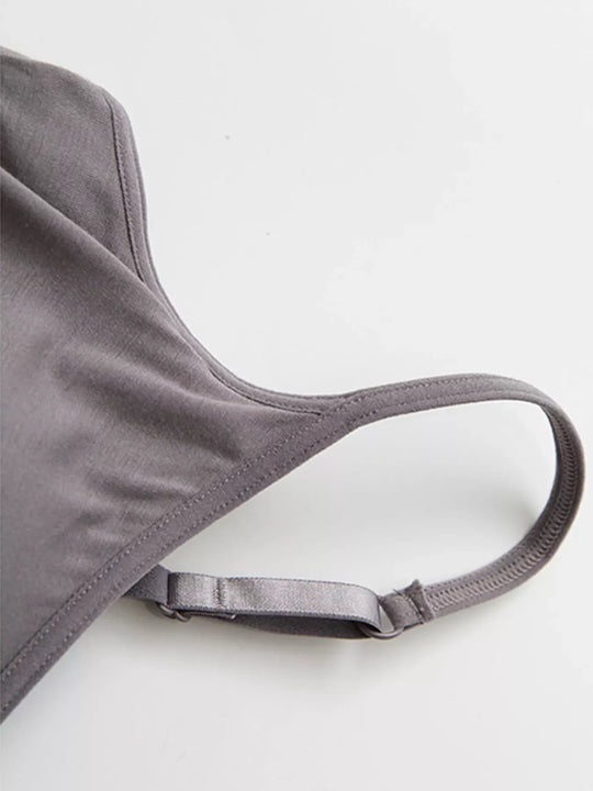 Another view: Plus Size Modal Adjustable Strap Padded Cami and Shorts Set