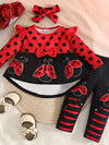 Adventure Club Ladybug Print Ruffle-Trim Top and Pants Set — product view 11