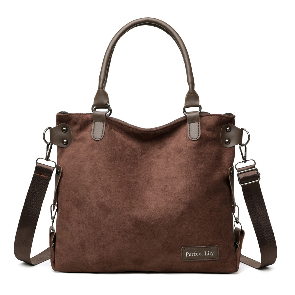 High-Capacity Vintage Tote Bag