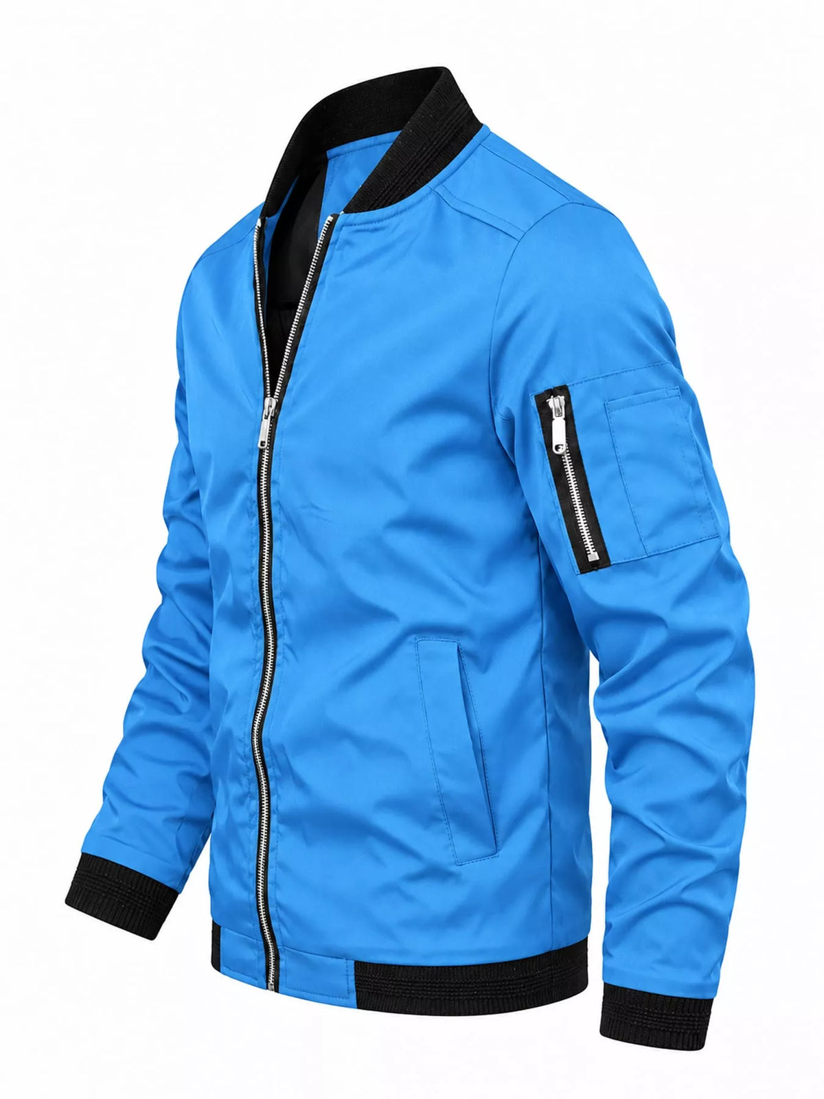 Men's Lightweight Bomber Jacket with Sleeve Pocket — photo 21