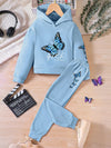 Poppy Lane Butterfly Print Hoodie & Pants Set — product view 14