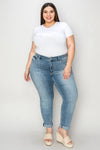 Judy Blue Sawyer Cuffed Hem Slim Jeans — product view 6