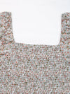 Valentina Ditsy Floral Smocked Square Neck Puff Sleeve Jumpsuit — product view 6