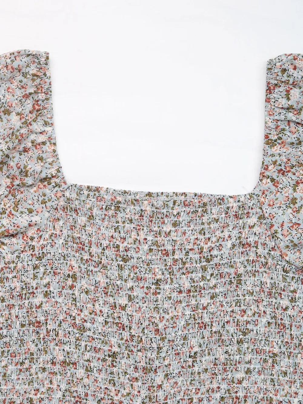 Valentina Ditsy Floral Smocked Square Neck Puff Sleeve Jumpsuit