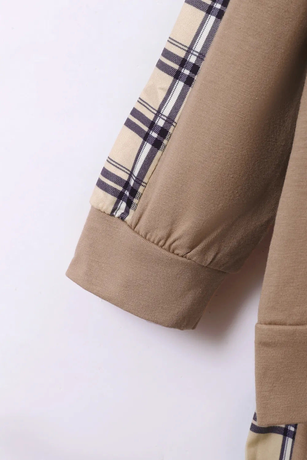 Plaid Hooded Top & Pants Set