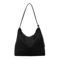 Suede-Look High-Capacity Crossbody Bag – Versatile Everyday Shoulder Bag for Women