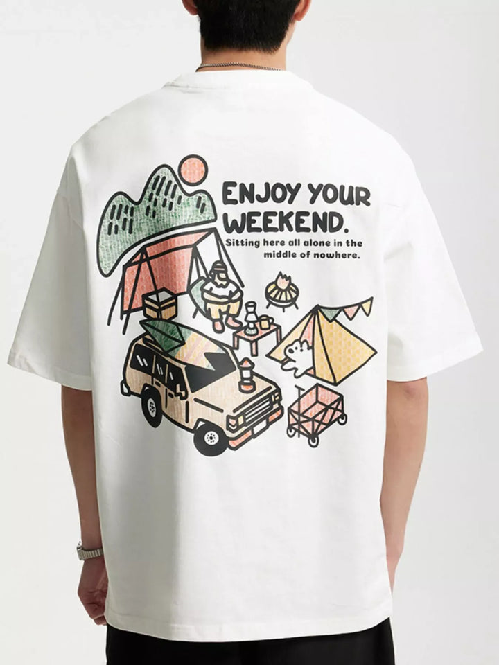 Men's Graphic Round-Neck T-Shirt