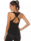 Breathable stretch workout tank for women