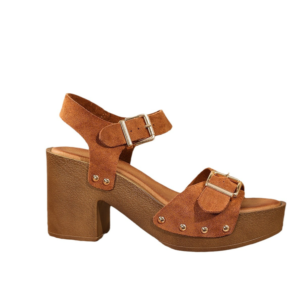 Waterproof Platform Chunky Heel Sandals