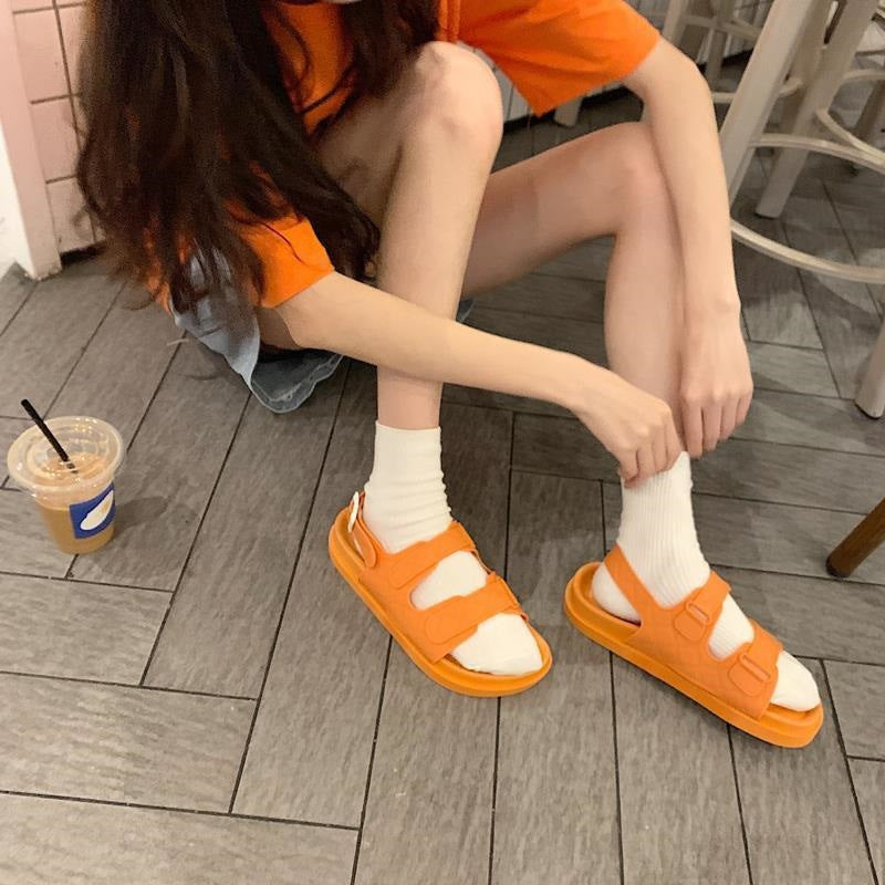 Women's Fairy-Style Flat Roman Sandals | Pointed Toe Beach Vacation Shoes | Genuine Leather Upper