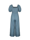 Noelle Printed Square Neck Puff Sleeve Jumpsuit — product view 7