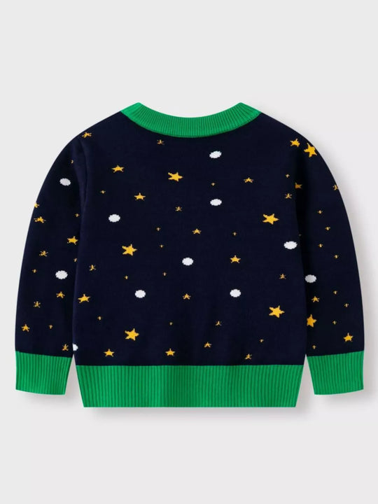 Another view: Moonbeam Christmas Tree Crewneck Sweater