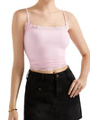 Women's lace-trim cami top