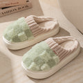 Plaid Plush Slippers for Women & Men