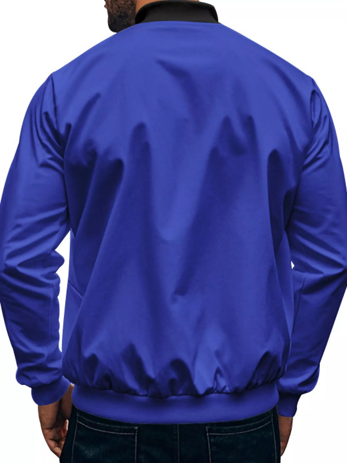 Men's Classic-Fit Zip-Up Bomber Jacket with Pockets — photo 8