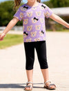 Poppy Lane Bear Print Top & Capri Leggings Set — product view 1