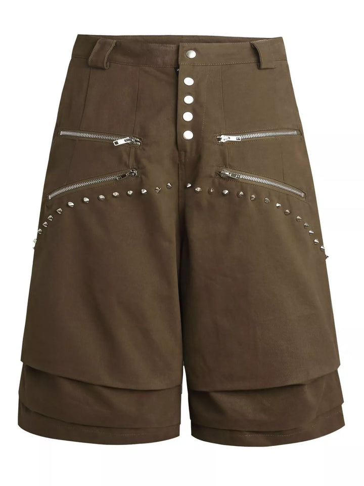 Voltage Studded Utility Shorts for men