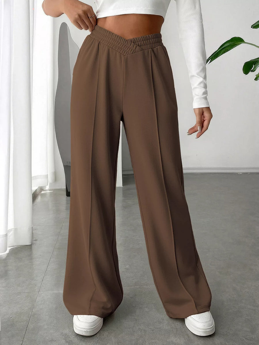 Aurelia Wide-Leg High-Rise Pants