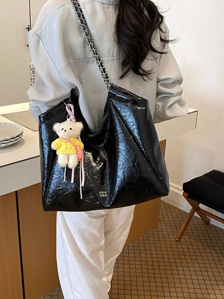 Large PU Leather Shoulder Bag