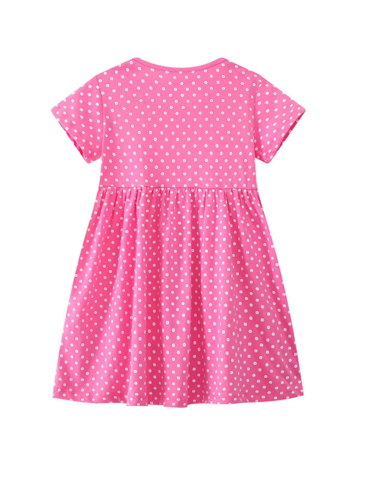 Giraffe Appliqué Polka-Dot Dress
