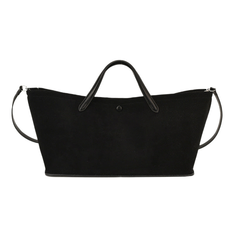 Women's Retro Suede Crossbody Bag - Casual Single Shoulder Handbag with Phone Pocket