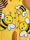 Sunny Days Striped Bodysuit & Overalls & Headband Set — product view 7