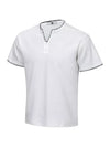 Atelier Contrast-Stitch Notch-Neck Tee — color or detail view 2