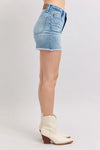 Judy Blue Lennox High-Rise Western Embroidery Detail Cut Off Denim Shorts — product view 7