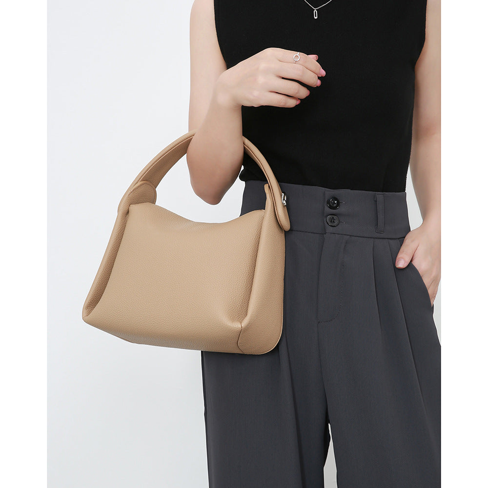 Women's Genuine Leather Dumpling Bag – Retro Shoulder Handbag