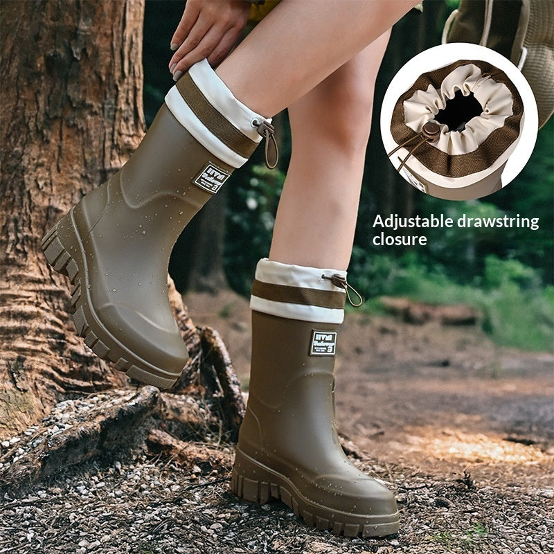 Women's Waterproof Tall Rain Boots | Non-Slip Knee-High & Mid-Calf | All-Season