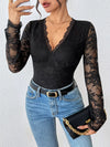 Dahlia Lace Long-Sleeve Bodysuit — product view 3