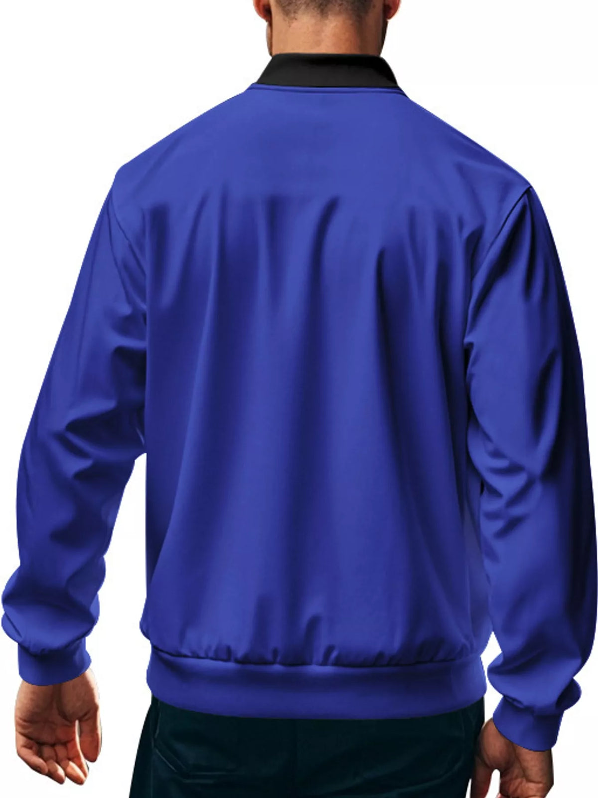 Men's Classic-Fit Zip-Up Bomber Jacket with Pockets — photo 9