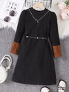 Poppy Lane Ribbed Knit Long-Sleeve Dress — product view 5