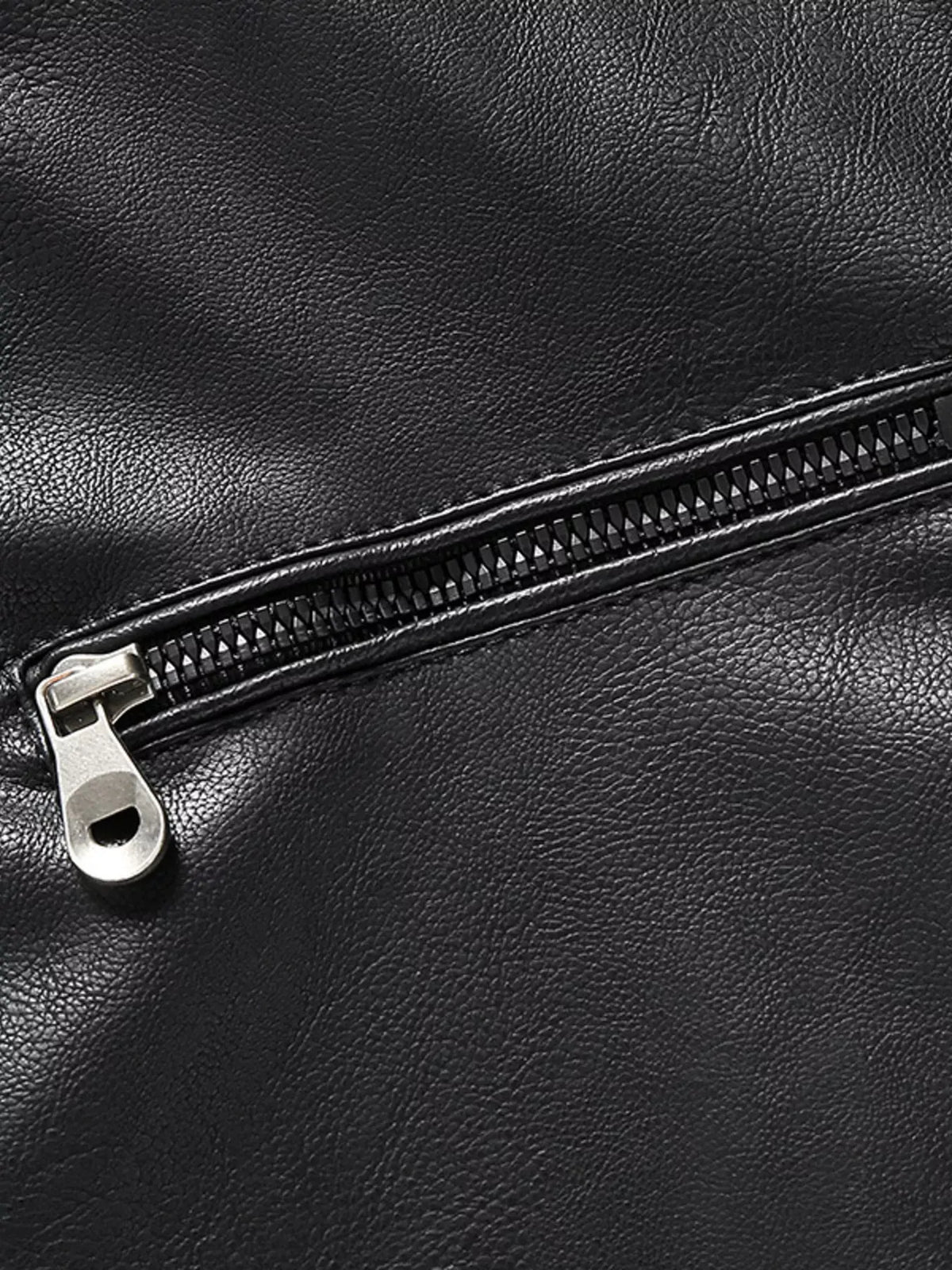 Men's Zip-Up Leather-Look Jacket — photo 9