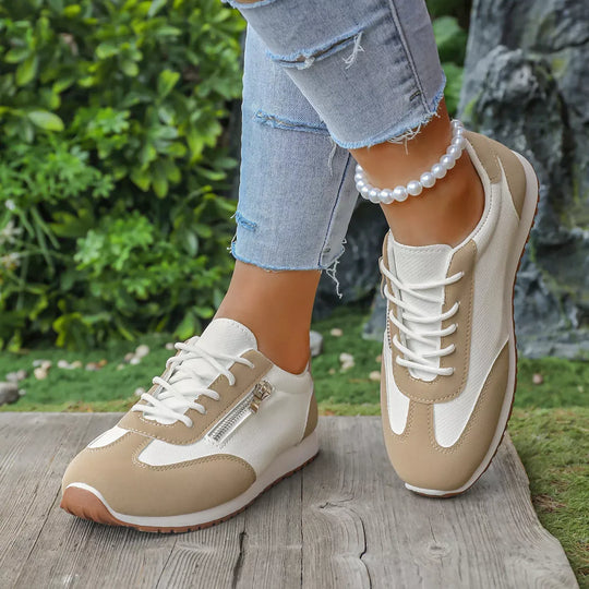 Another view: Round-Toe Lace-Up Sneakers