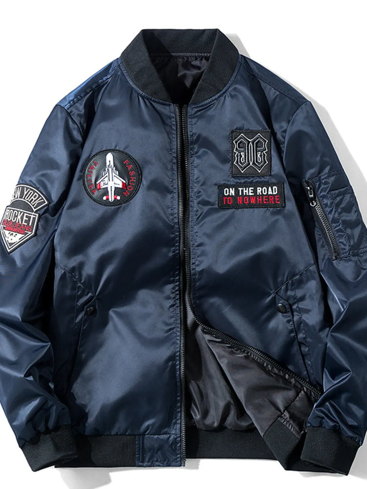 Men's Zip-Up Bomber Jacket