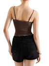Slightly stretchy lace camisole for women