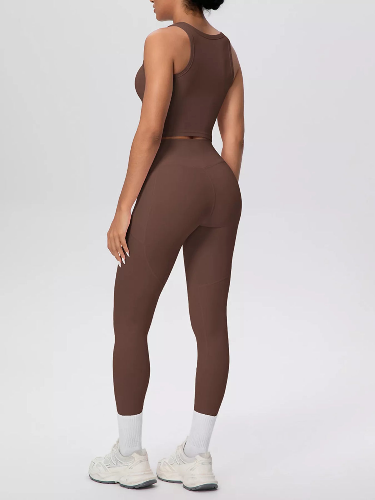 Scoop-Neck Tank & High-Waisted Leggings Set