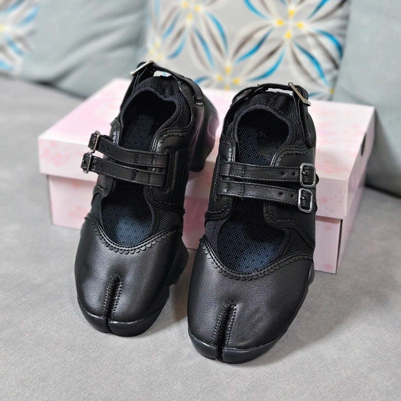 Women's Casual Velcro Sneakers – Breathable Mesh Low-Top Flat Shoes