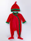 Little Orbit Christmas Velvet One-Piece with Hat — product view 1