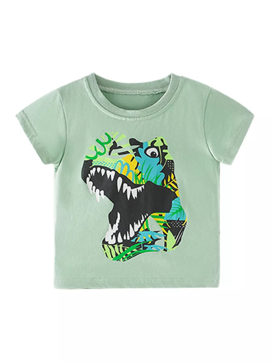 Poppy Lane Dinosaur Graphic Short-Sleeve T-Shirt